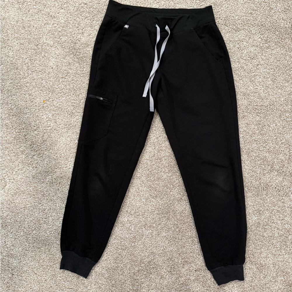 Figs Zamora Black Jogger Pants Small petite